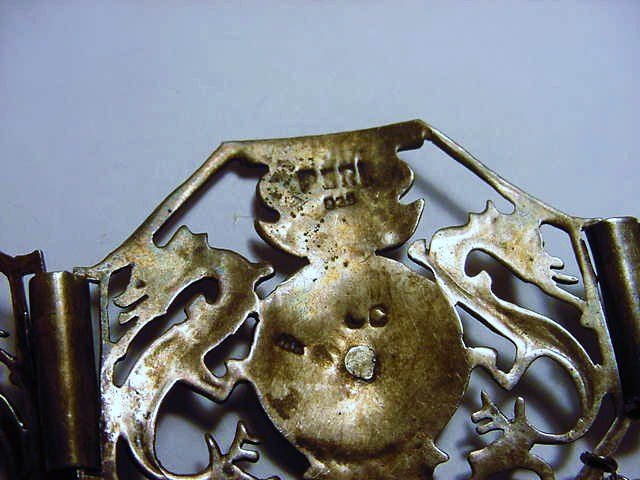 PERU STERLING 18K GOLD BRACELET - 2