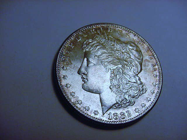1882-S MORGAN DOLLAR PROOF LIKE B.U.: 1882-S MORGAN DOLLAR PROOF LIKE B.U.