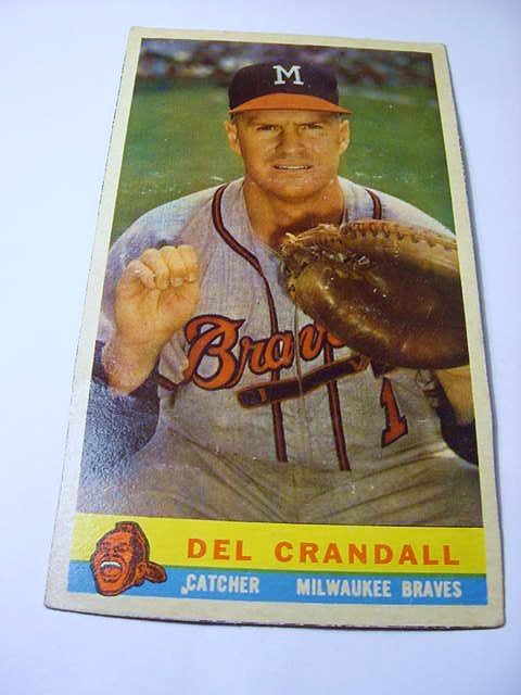 1959 BAZOOKA BUBBLE GUM DEL CRANDALL BASEBALL CARD: 1959 BAZOOKA BUBBLE GUM DEL CRANDALL BASEBALL CARD