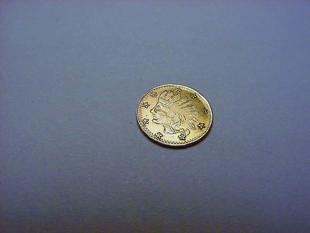 1858 CALIFORNIA GOLD TOKEN: 1858 CALIFORNIA GOLD TOKEN