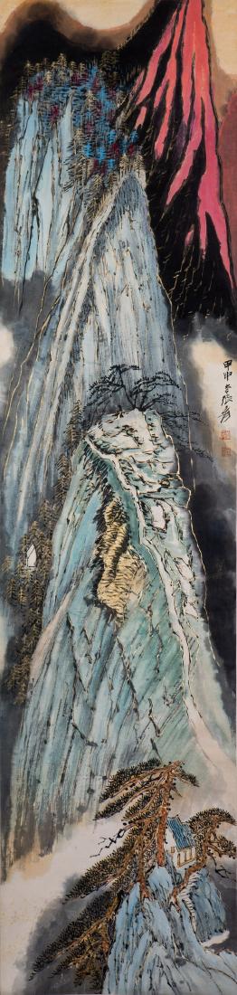 A CHINESE SCROLL PAINTING, AFTER ZHANG DAQIAN (1 of 1)