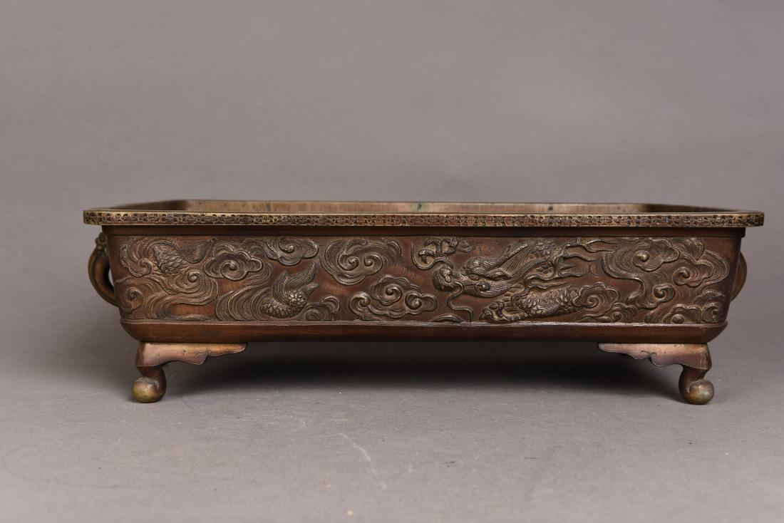 A BRONZE CONTAINER, SHOWA PERIOD (1 of 4)
