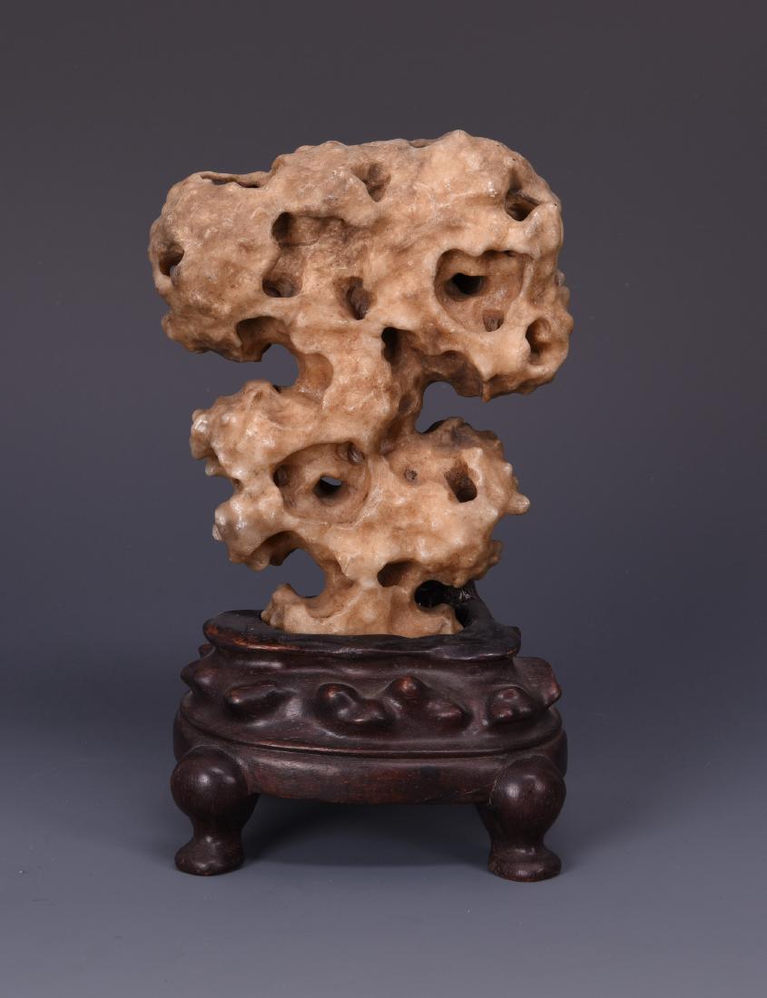 A IMITATIVE TAIHU STONE ORNAMENT (1 of 7)