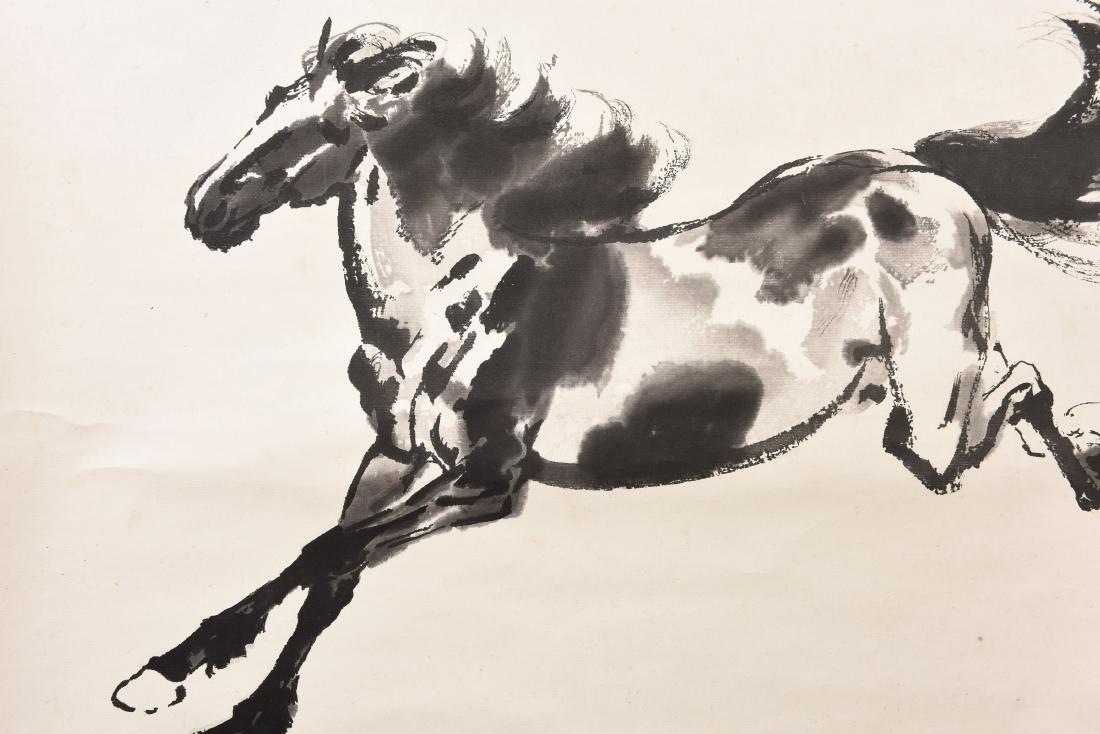 A CHINESE SCROLL PAINTING OF HORSE (1 of 5)