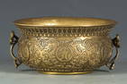 A GILT BRONZE POT