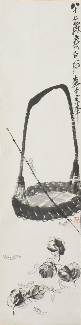 QI BAISHI (ATTRIBUTED TO, 1863-1957), SILKWORM (1 of 3)