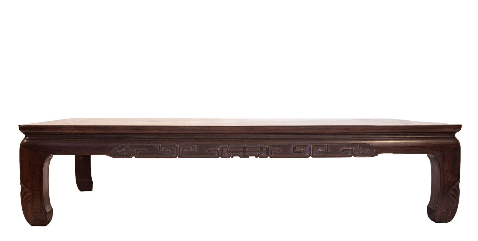 A CHINESE HUANGHUALI RECTANGULAR KANG TABLE (Y) (1 of 3)