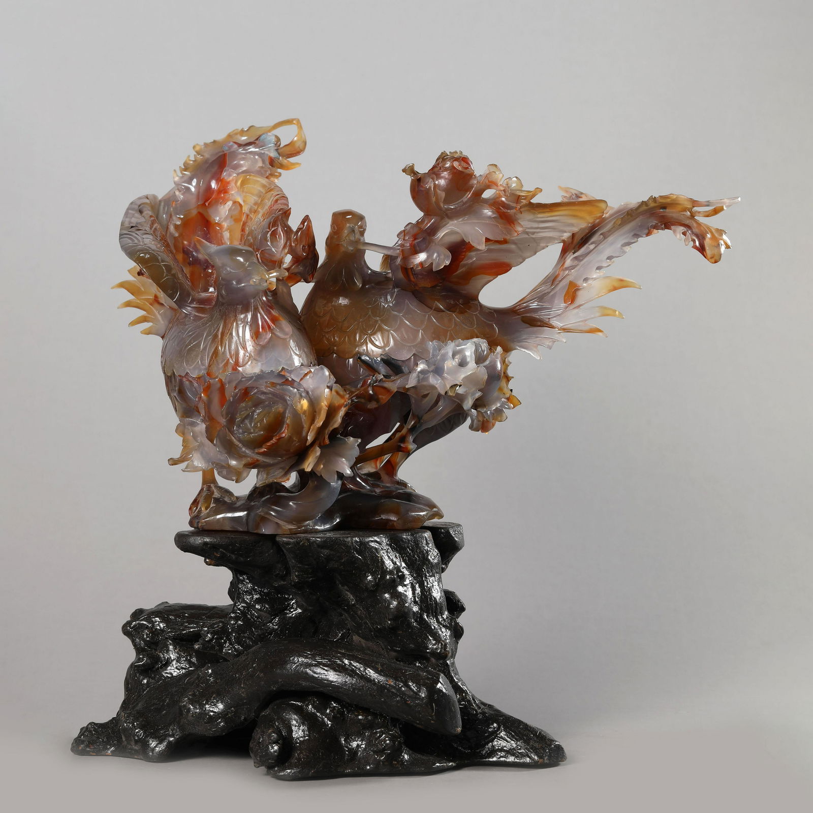 Carved Agate Pheasant Ornament (1 of 9)