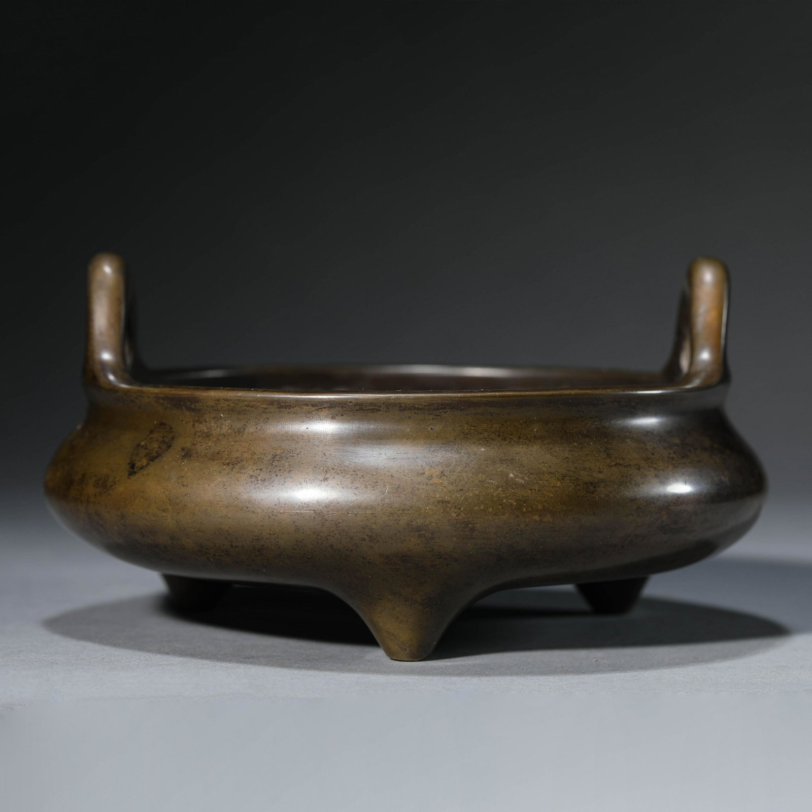 Bronze Tripod Double-Eared Censer (1 of 7)