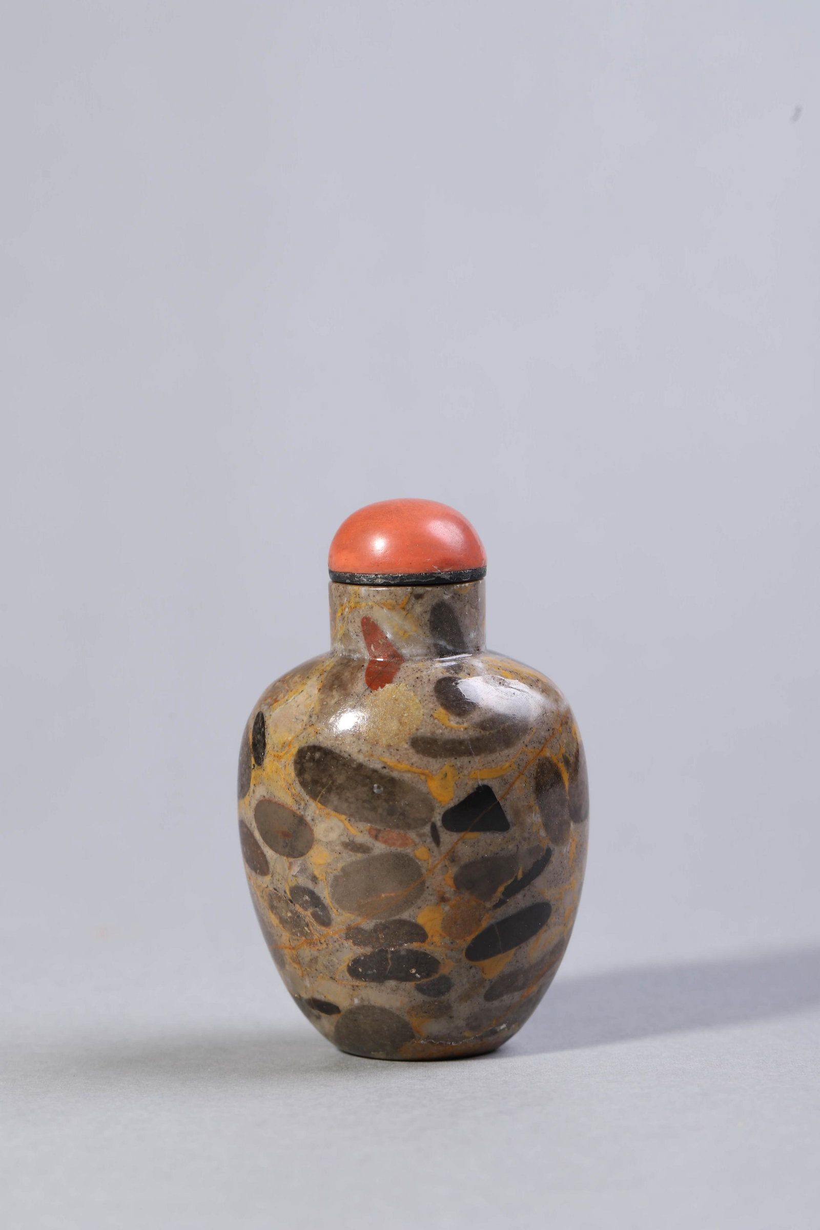 Mottled Stone Baluster Snuff Bottle (1 of 5)