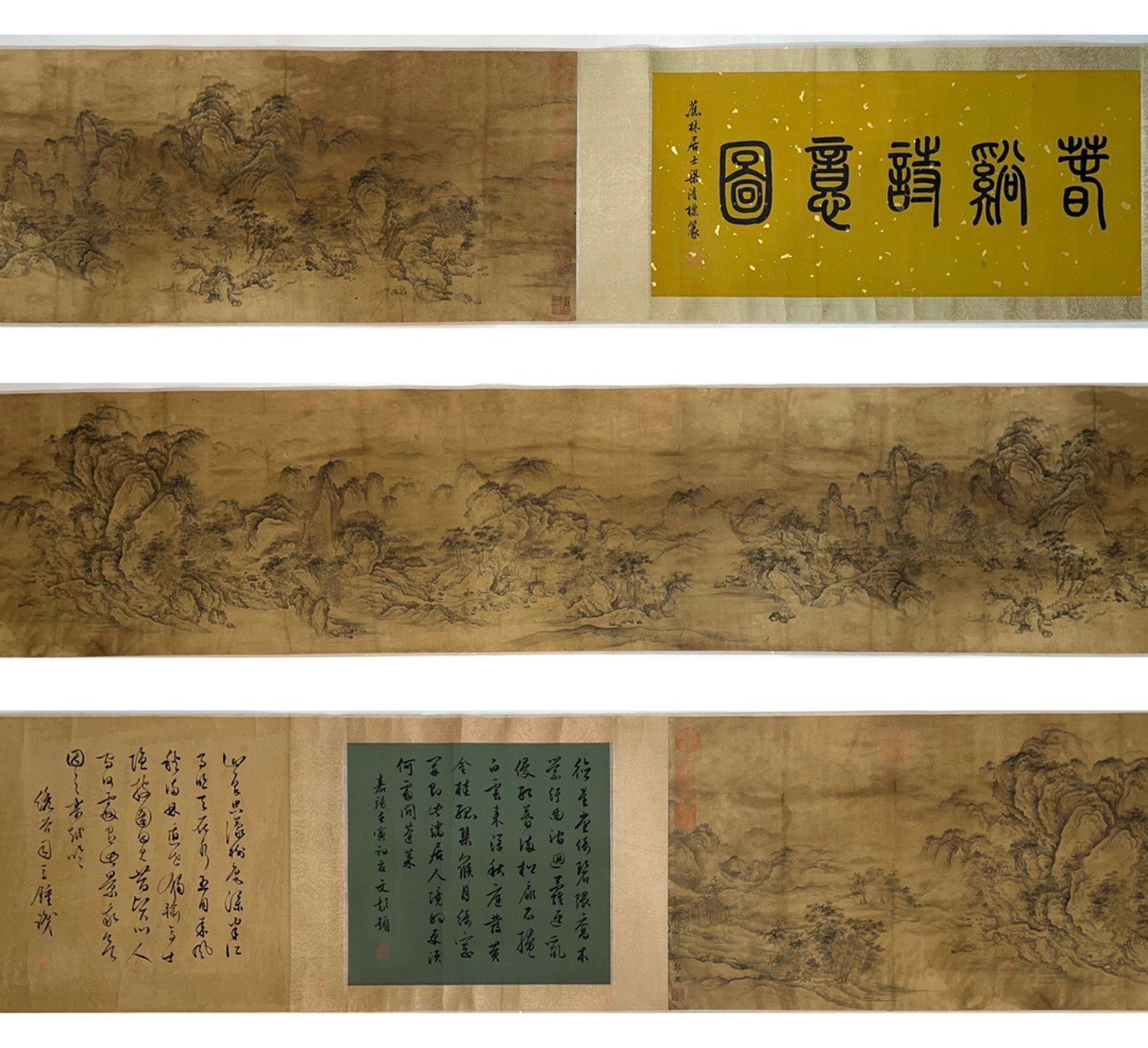Attributed to Guo Xi, Ink on Silk, Hand Scroll (1 of 8)
