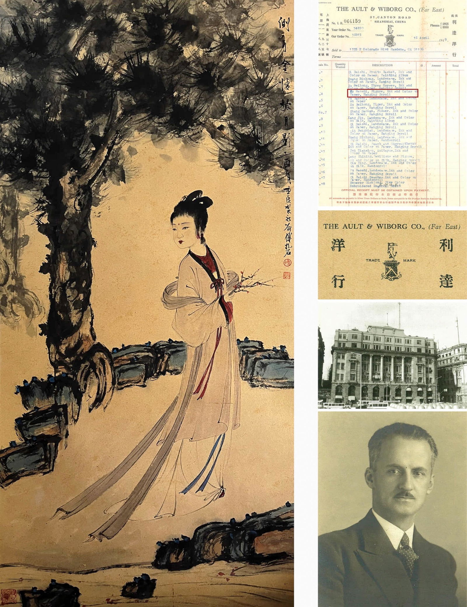 Fu Baoshi, Attributed to, Figure (1 of 10)