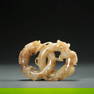 Hetian Jade Dragon and Phoenix Pendant