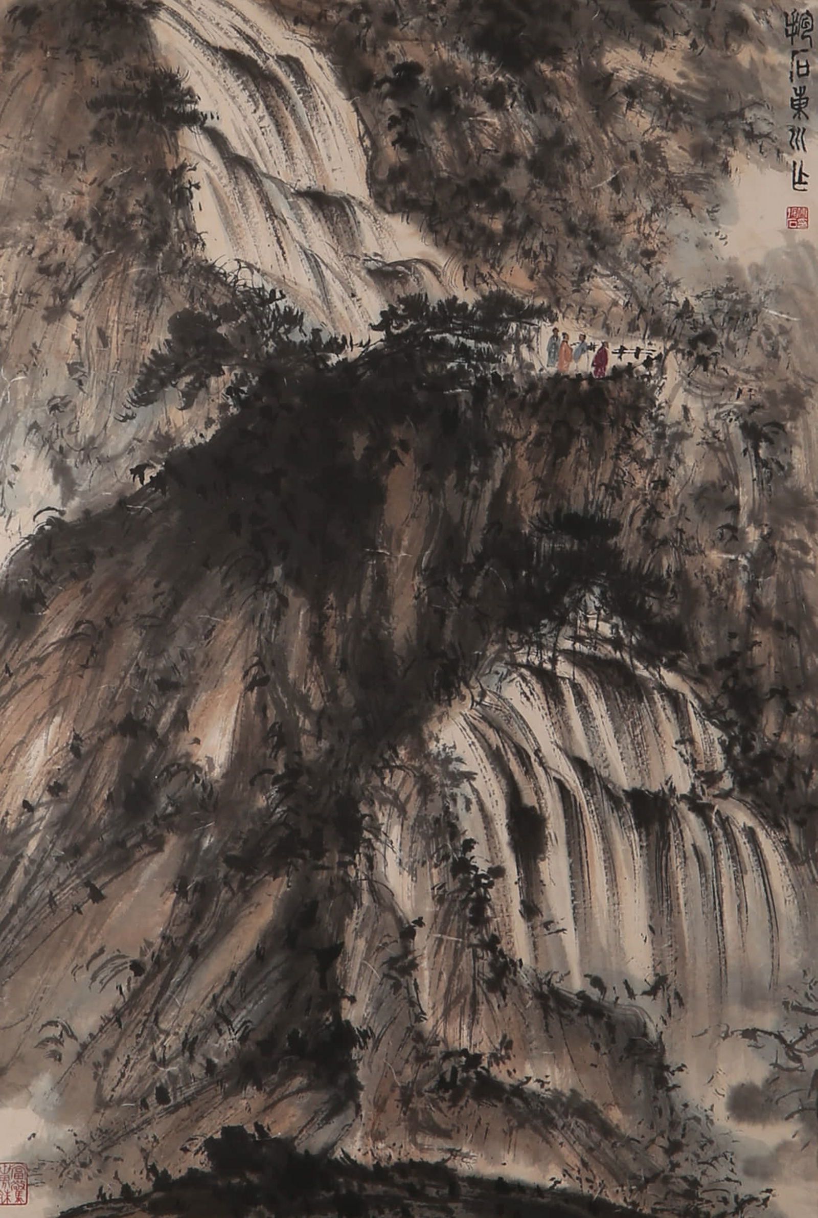 FU BAOSHI (1904-1965), ATTRIBUTED TO, ELEGANT JOURNEY: FU BAOSHI (1904-1965), ATTRIBUTED TO, ELEGANT JOURNEY Dimensions: Length: 92 cm (36.22 in.), Width: 62 cm (24.41 in.). All measurements are approximate.