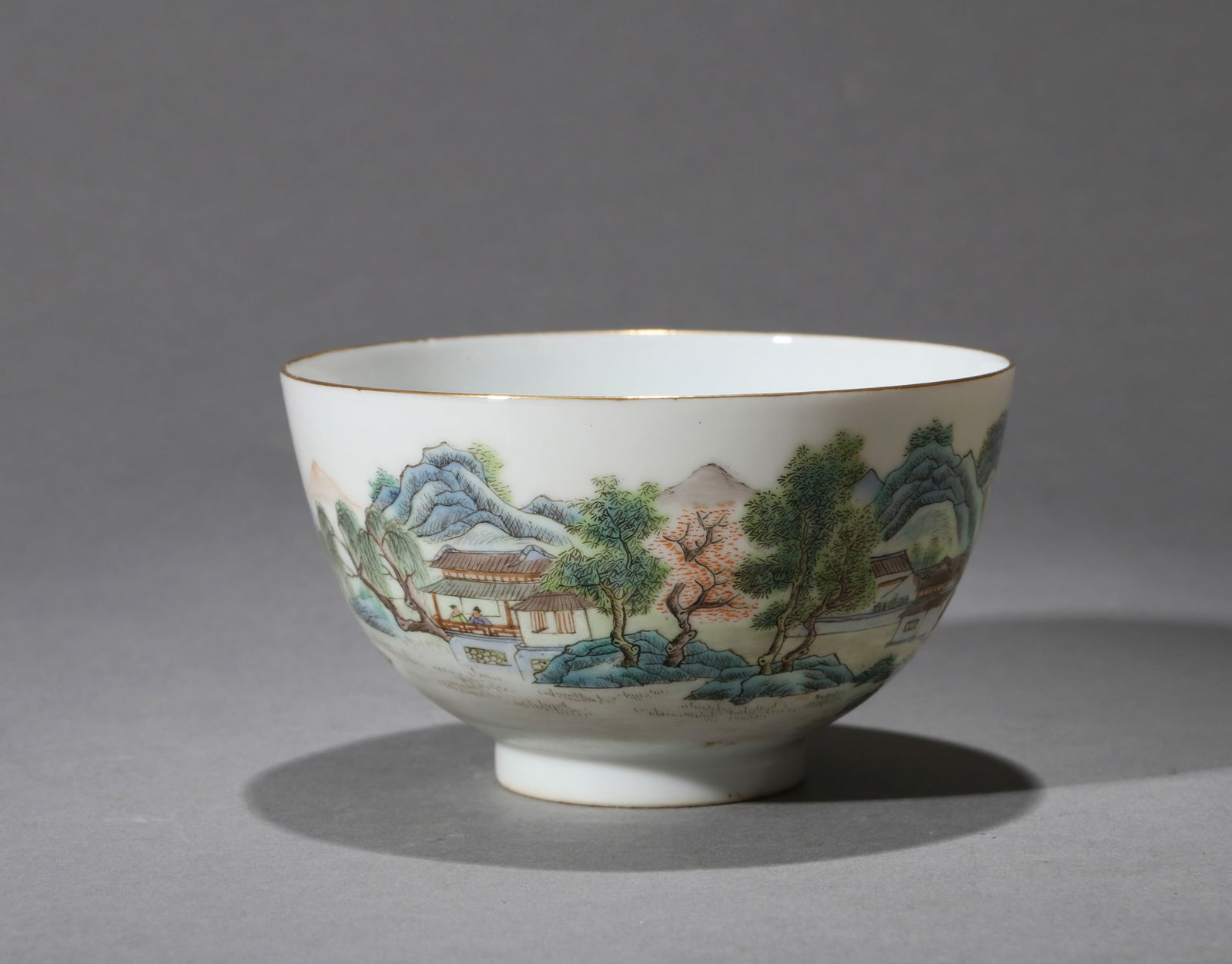 A FAMILLE-ROSE EGGSHELL BOWL (1 of 9)