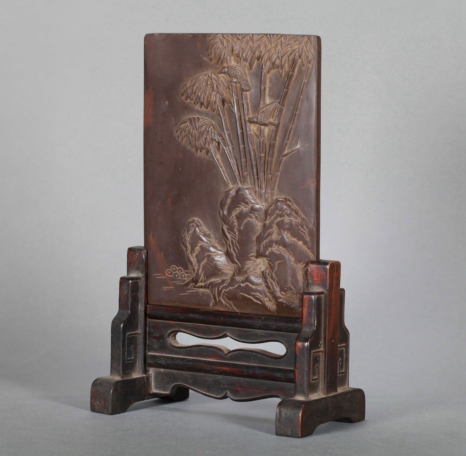 A DUAN STONE TABLE SCREEN - 6