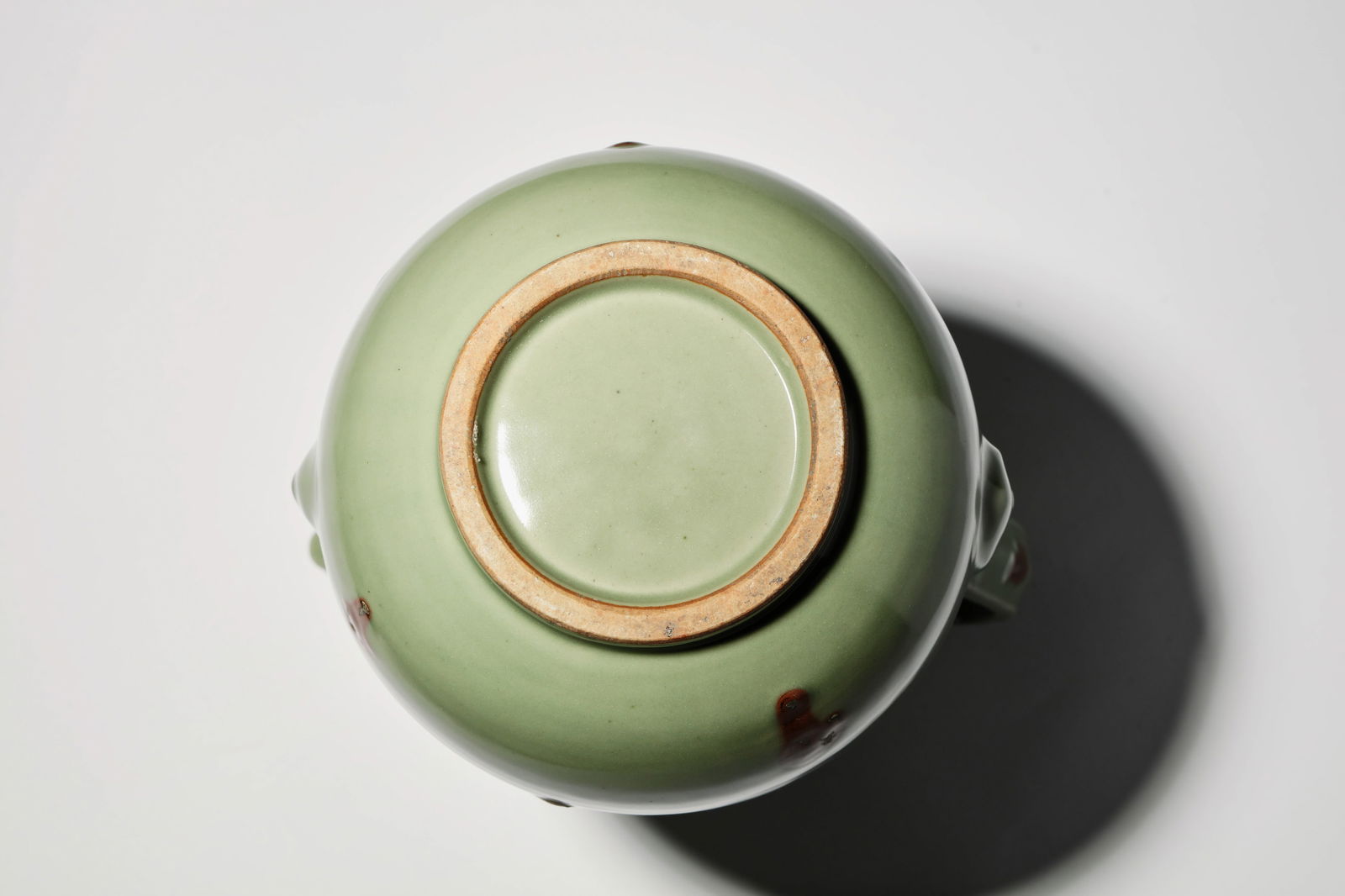 LONGQUAN IRON-RUST SPLASHED CELADON GLAZE EWER - 4