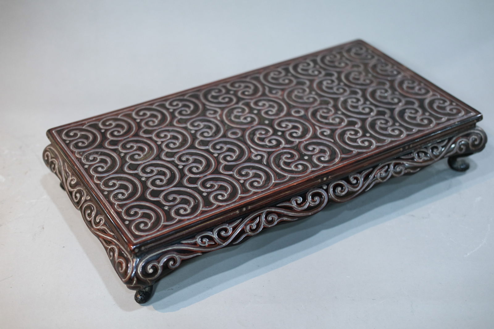 CARVED BLACK LACQUERWARE KANG TABLE (1 of 4)