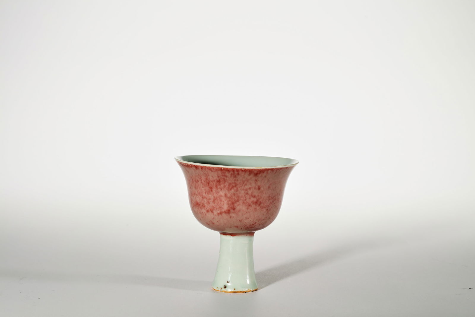 PEACHBLOOM GLAZE STEM CUP - 2