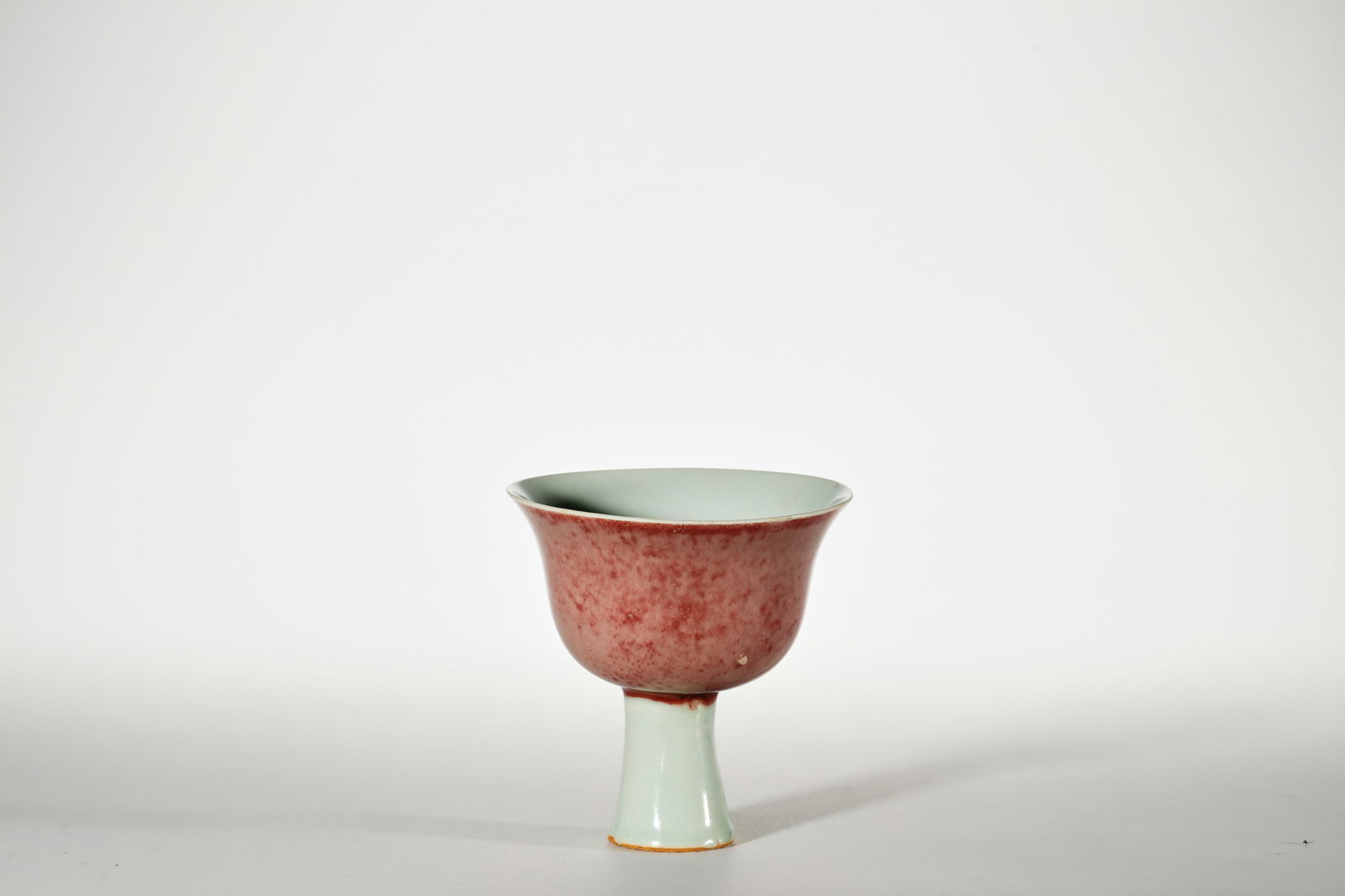 PEACHBLOOM GLAZE STEM CUP - 4
