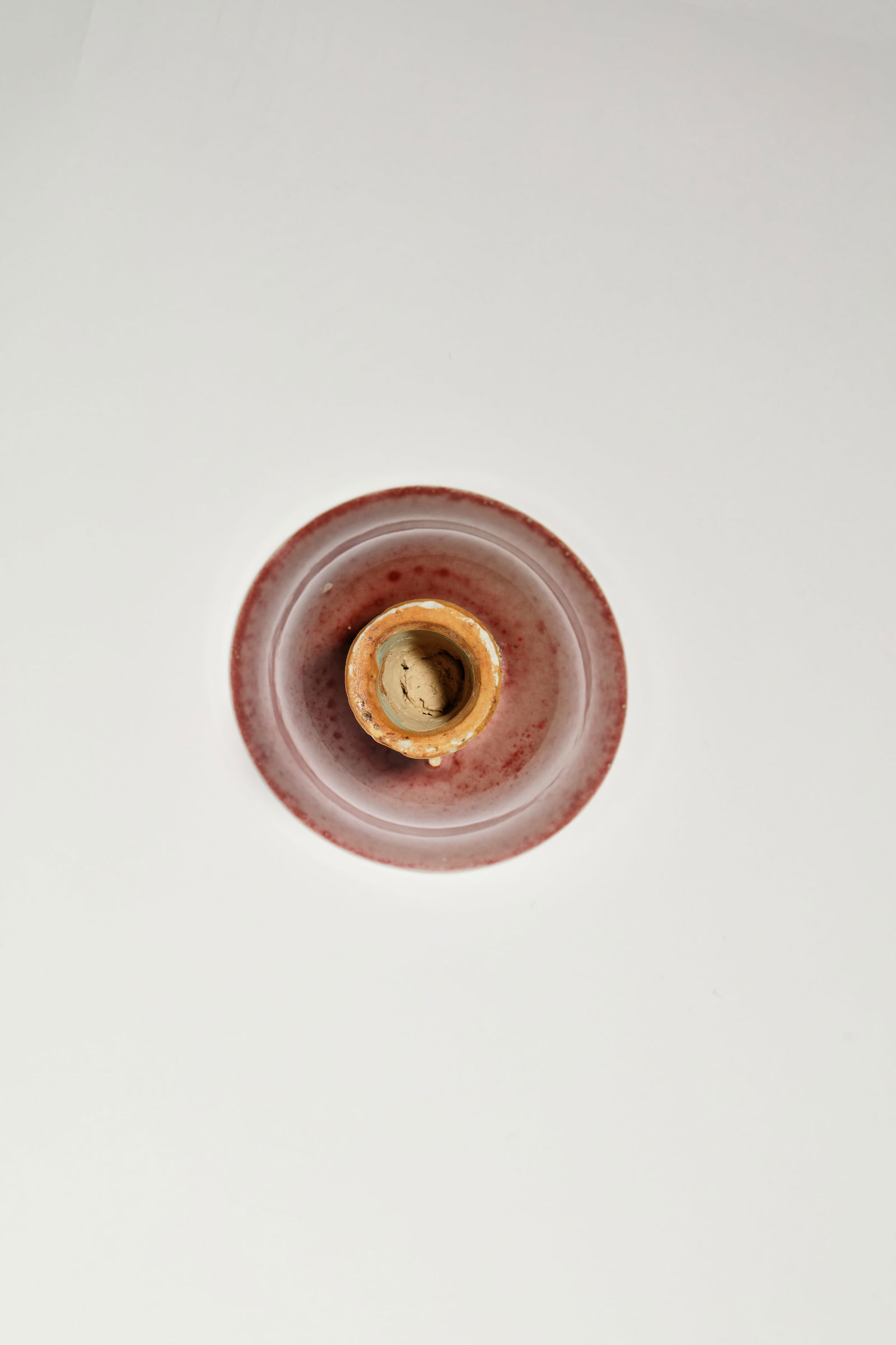 PEACHBLOOM GLAZE STEM CUP - 6