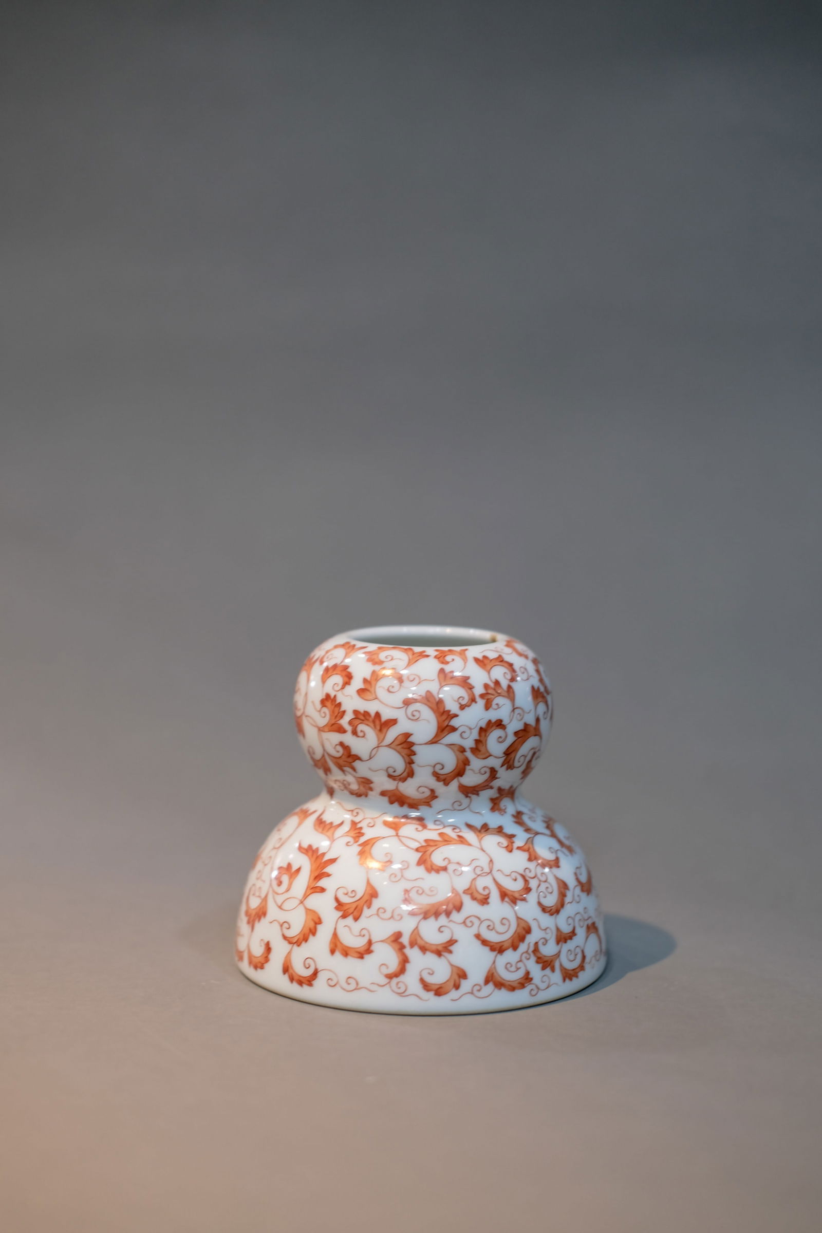 IRON RED GLAZE BAT WATER COUPE (1 of 6)