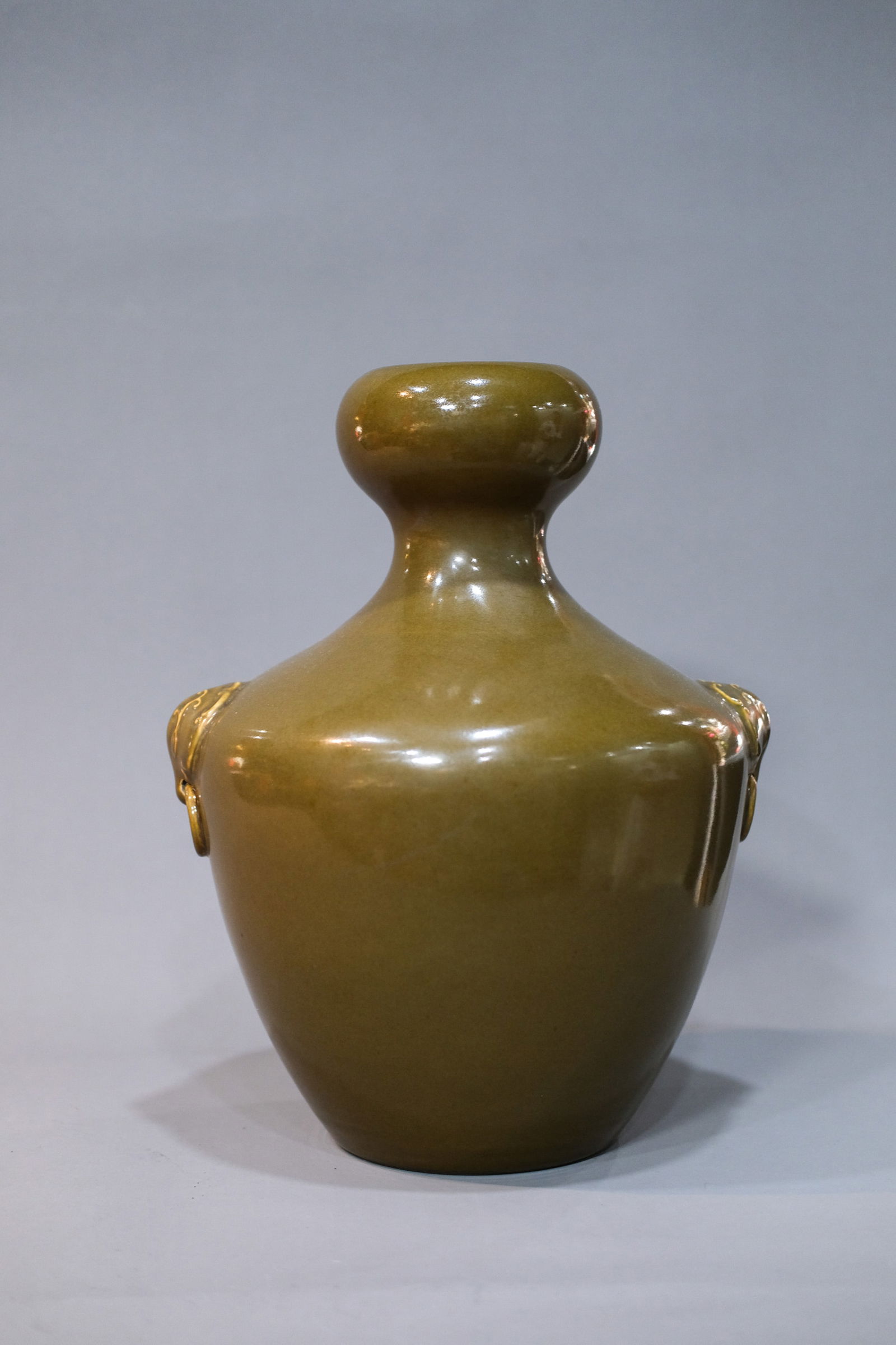 TEA-DUST GLAZE DOUBLE-EARED VASE (1 of 4)