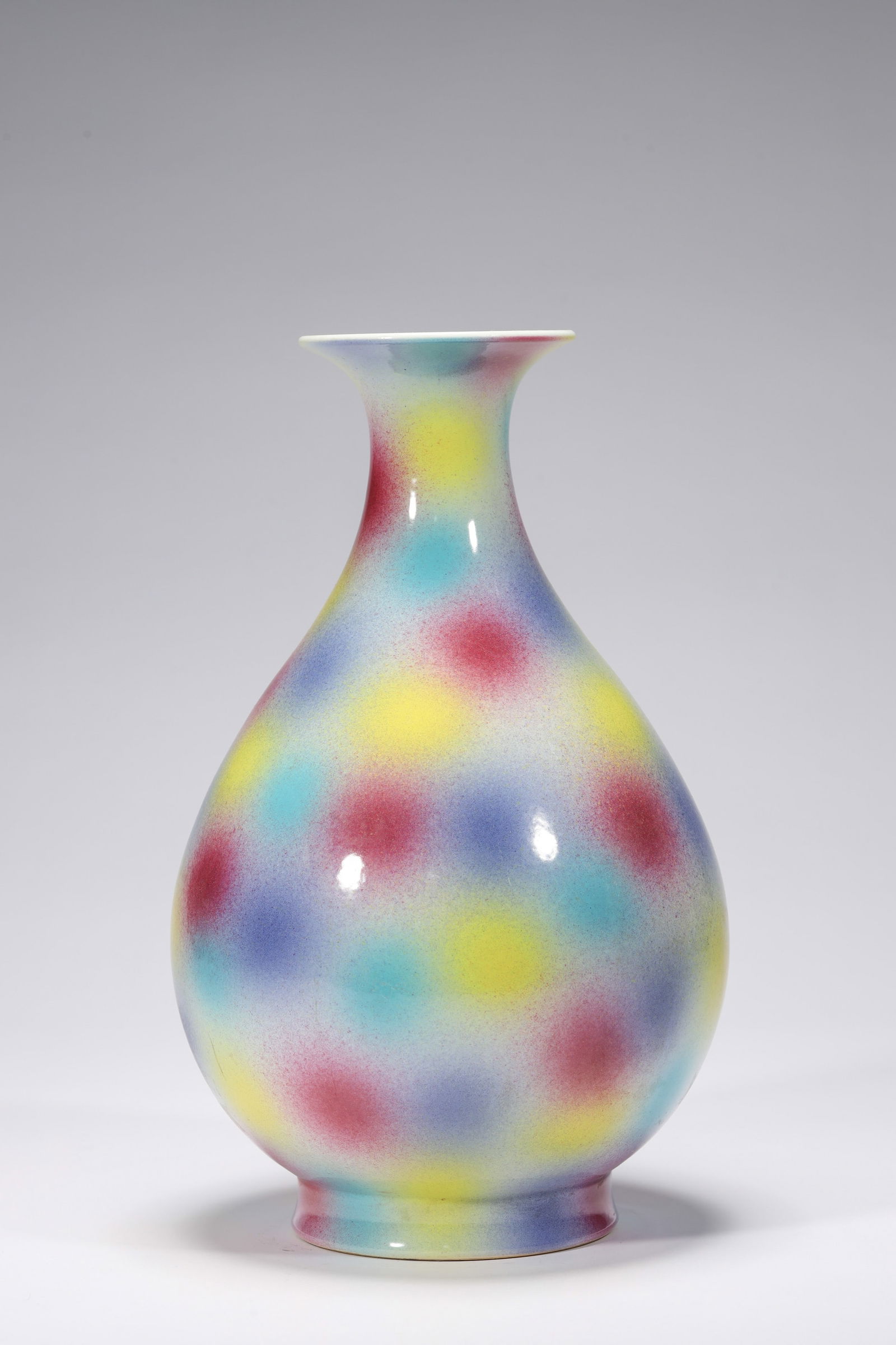 PAINTED PEAR-SHAPE VASE - 2