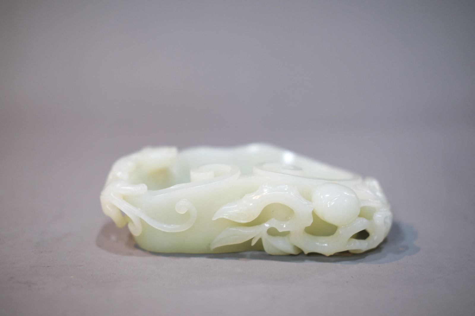 WHITE JADE RUYI-PATTERN WASHER - 2