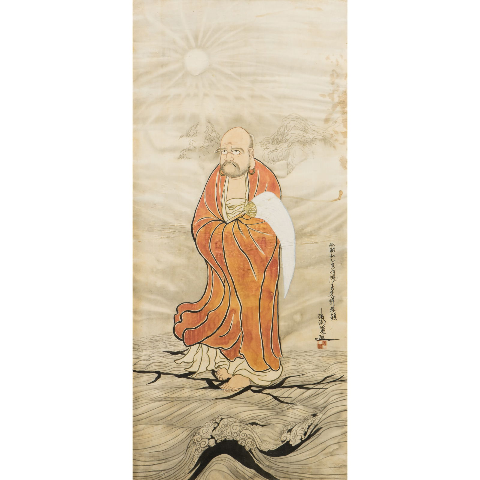 ANONYMOUS, A CHINESE PAINTING OF DAMO (1 of 5)