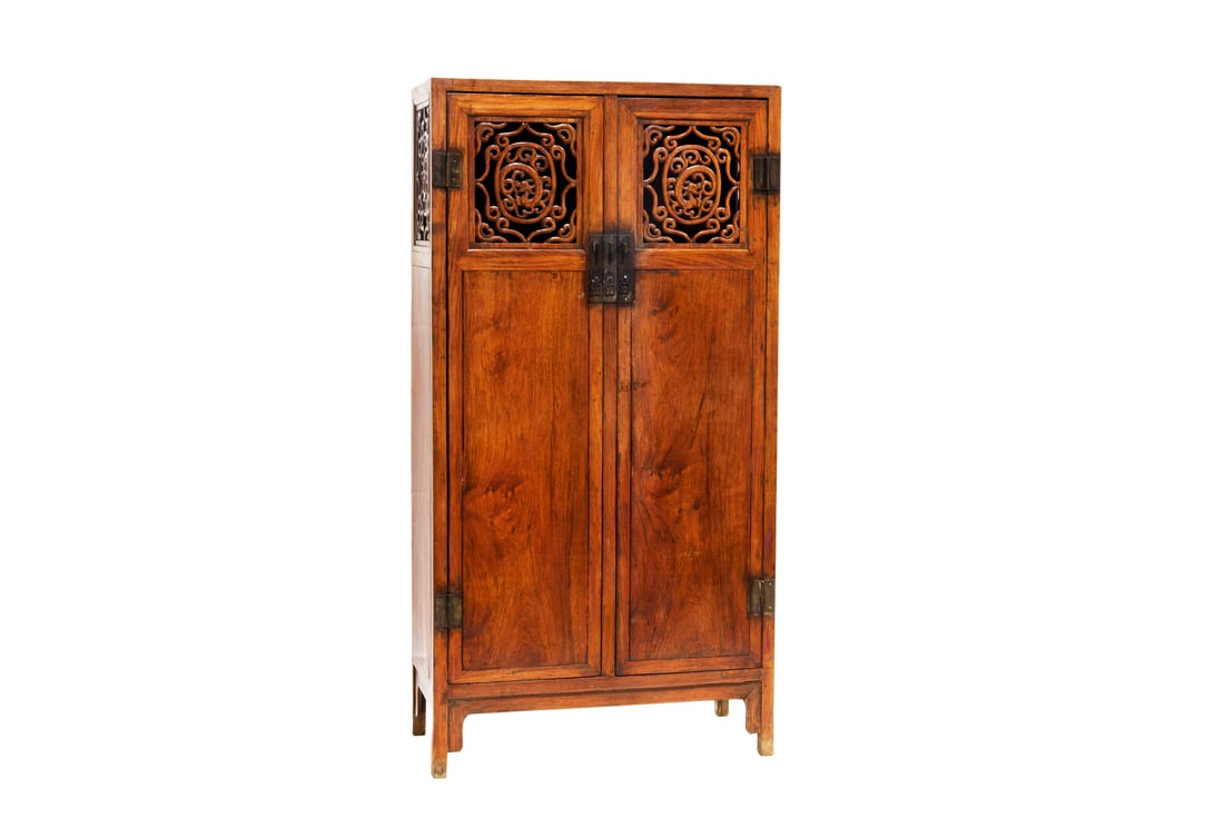 CHINESE HUANGHUALI TWO-DOOR CABINET (Y) (1 of 5)