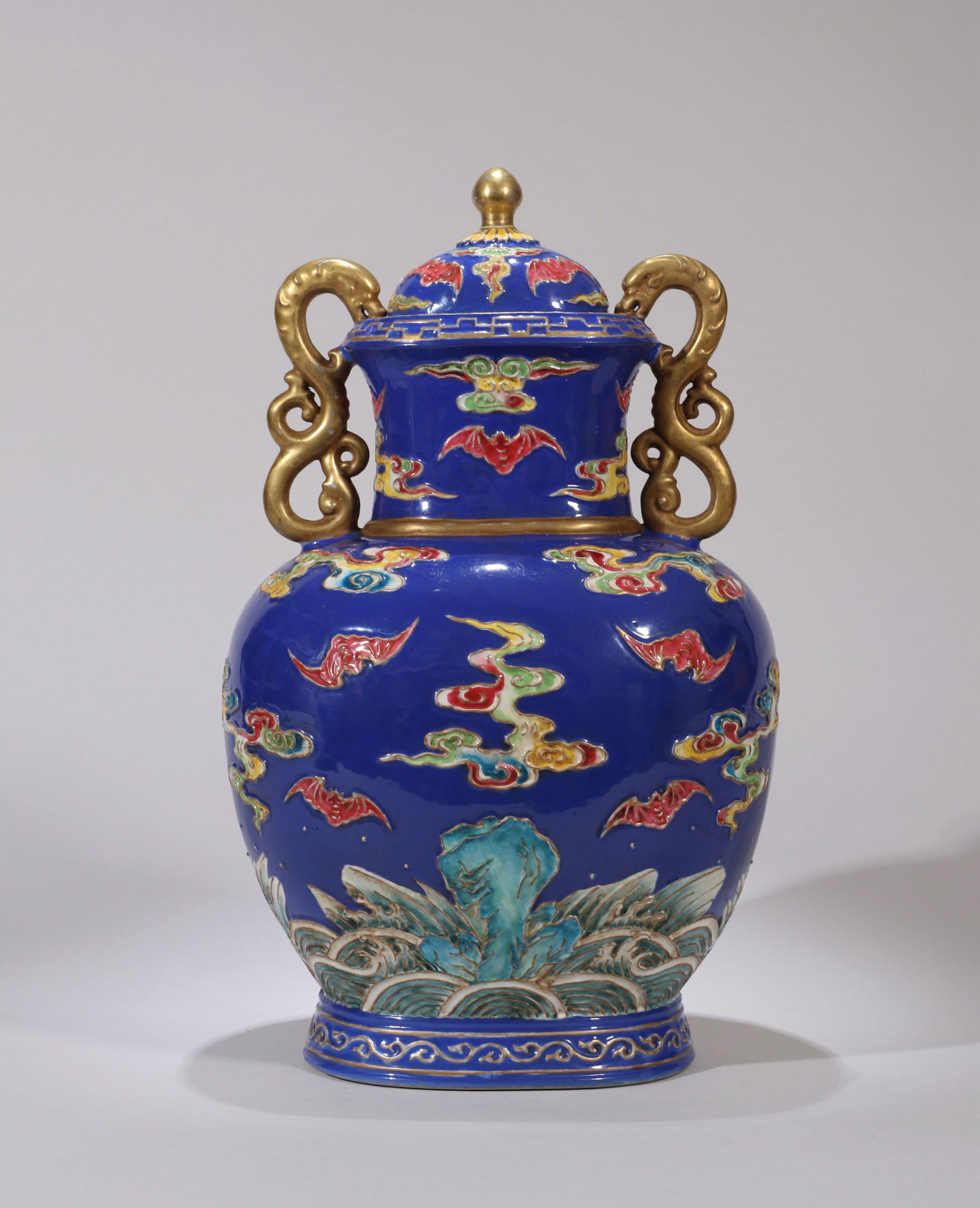 A FAUX-ENAMEL VASE (1 of 9)