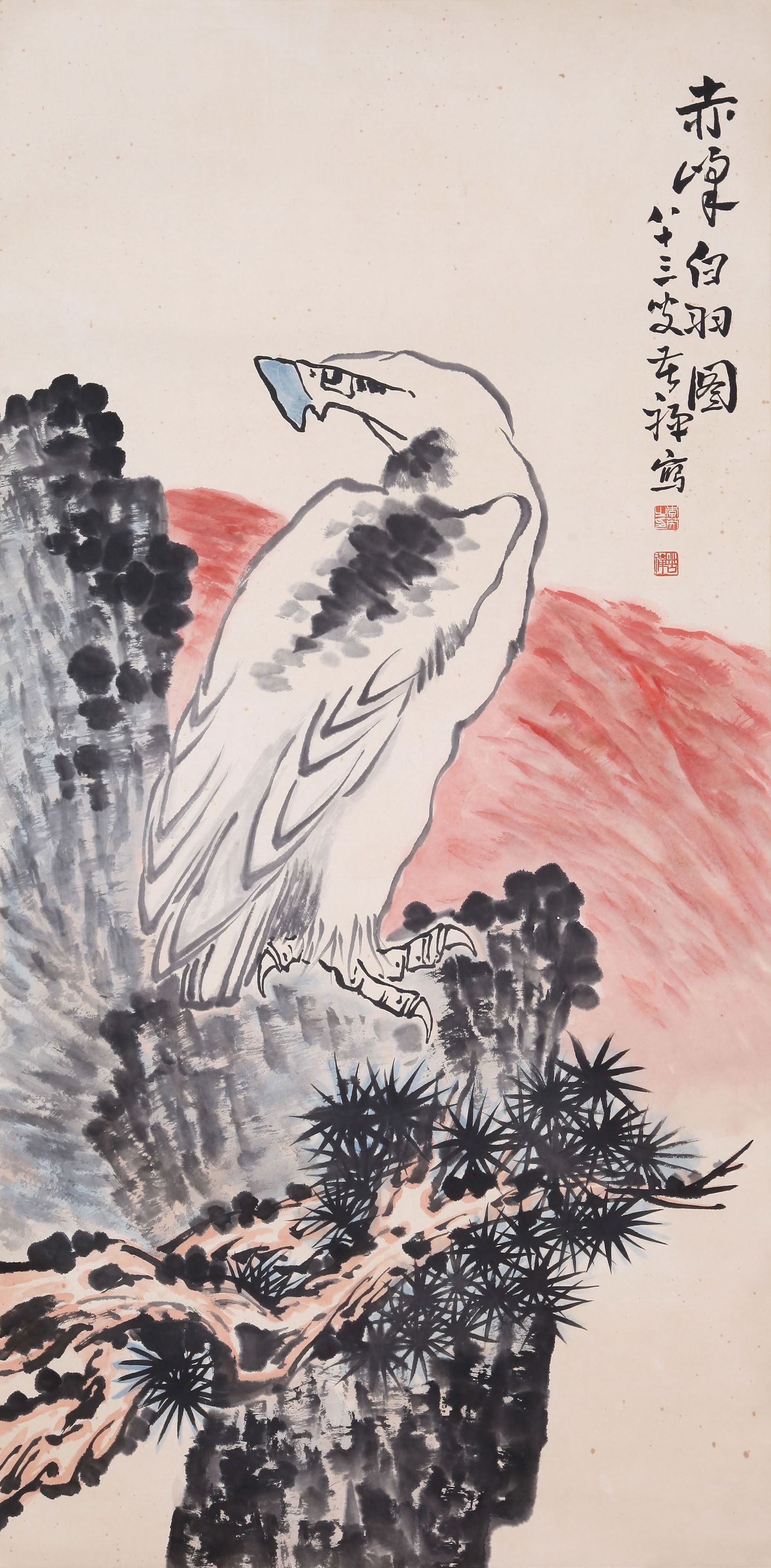LI KUCHAN, ATTRIBUTED TO, EAGLE, HANGING SCROLL - 2