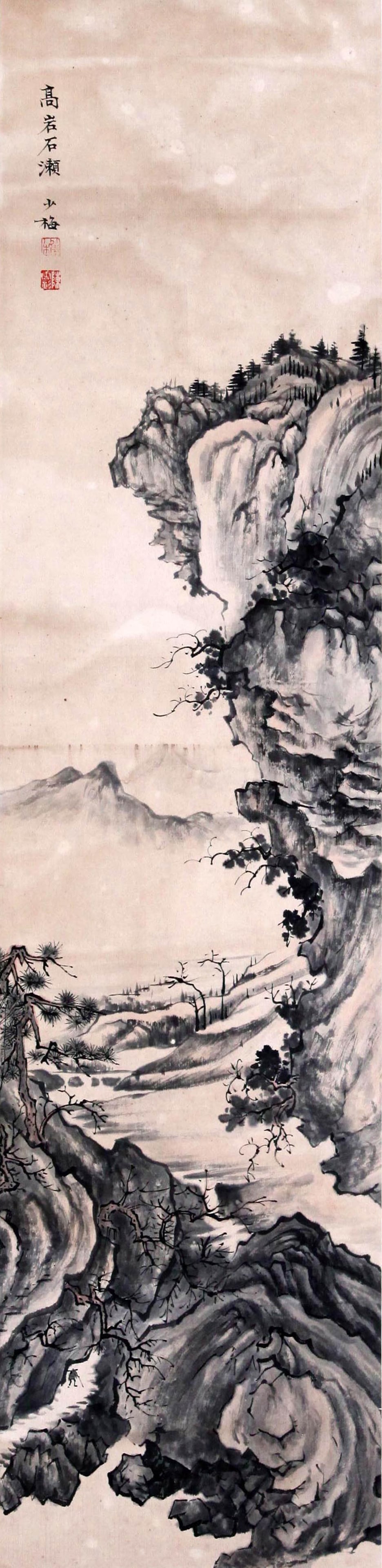 CHEN SHAOMEI, ATTRIBUTED TO, LANDSCAPE, HANGING SCROLL (1 of 4)