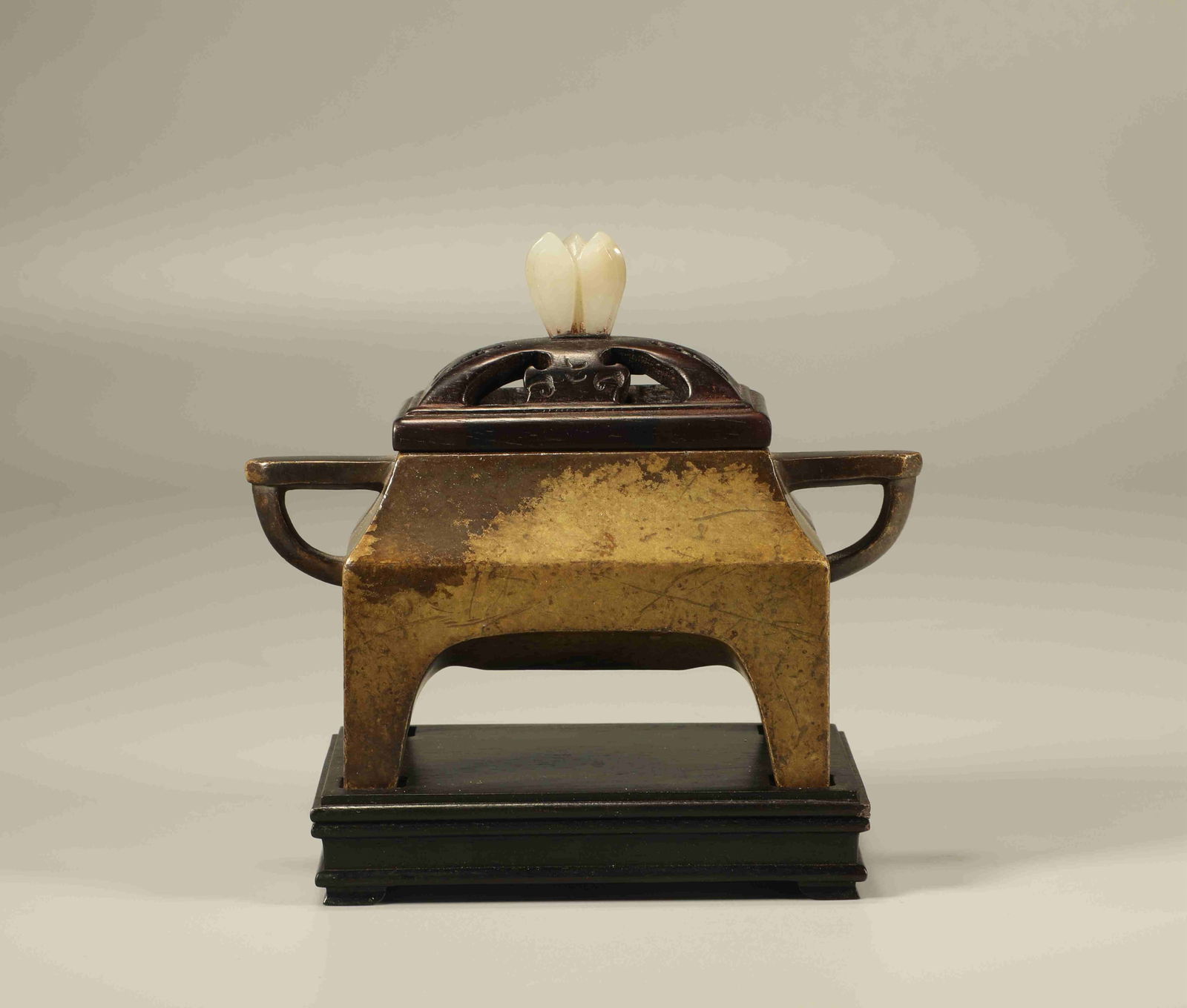 A BRONZE STAND CENSER (1 of 6)