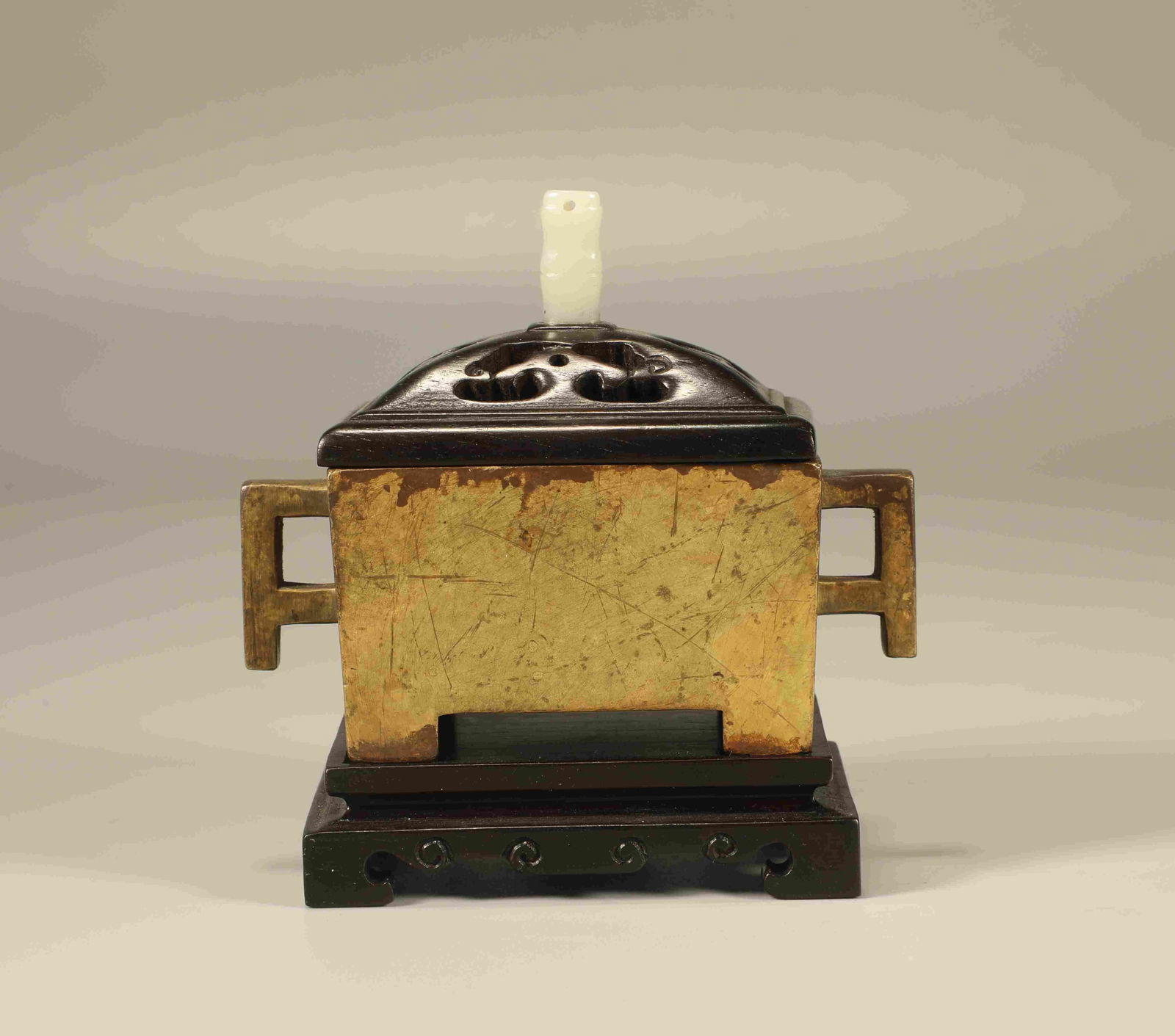 A BRONZE 'MA CAO' CENSER (1 of 6)