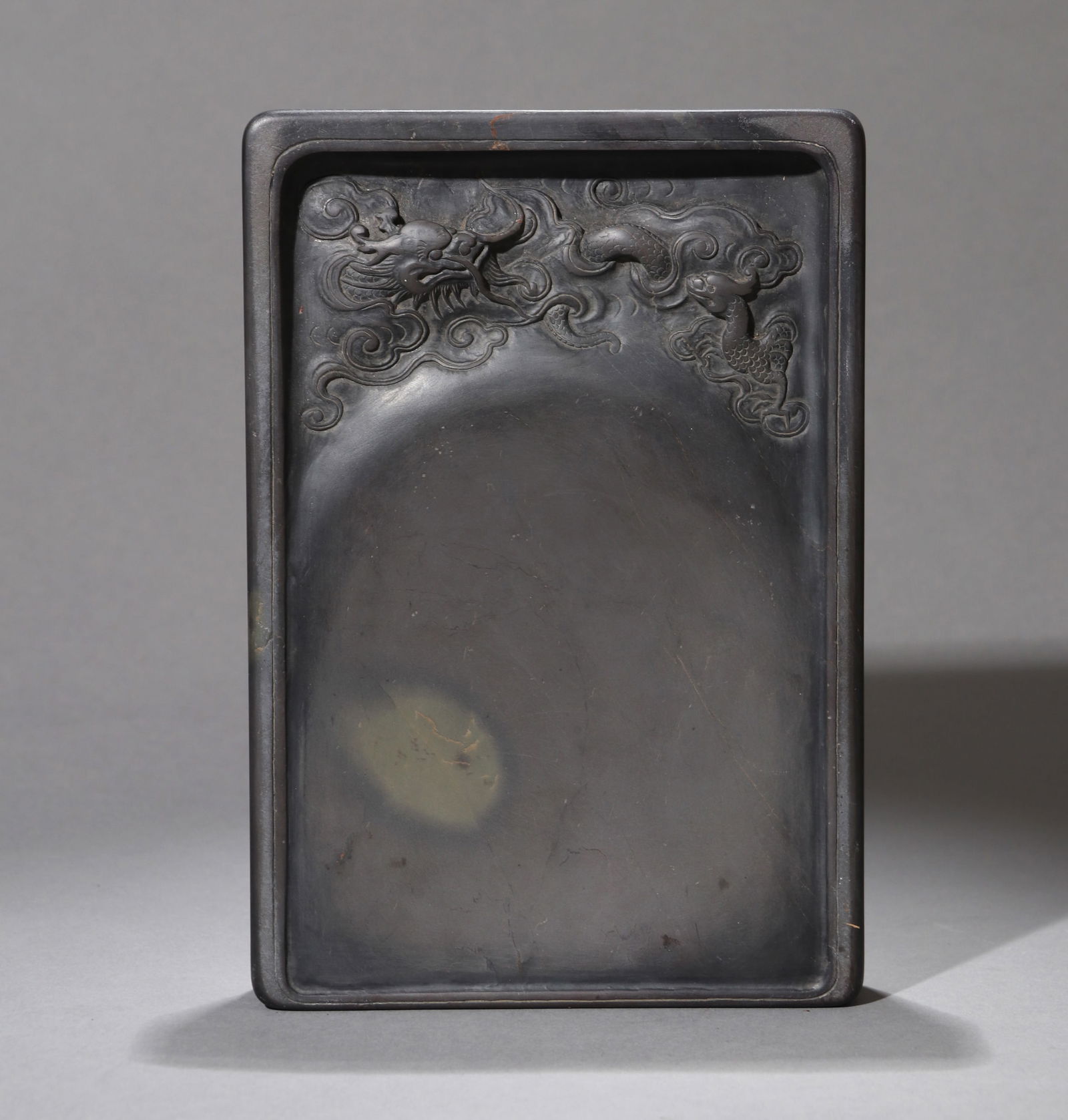 A DUAN INKSTONE WITH INSCRIPTION (1 of 7)