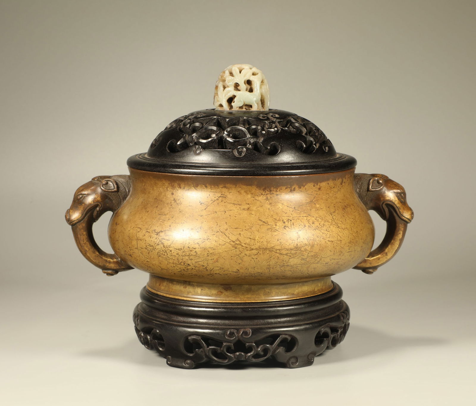 A BRONZE CENSER (1 of 6)