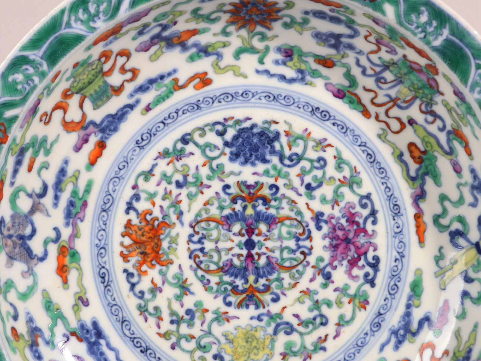 A DOUCAI DISH - 6