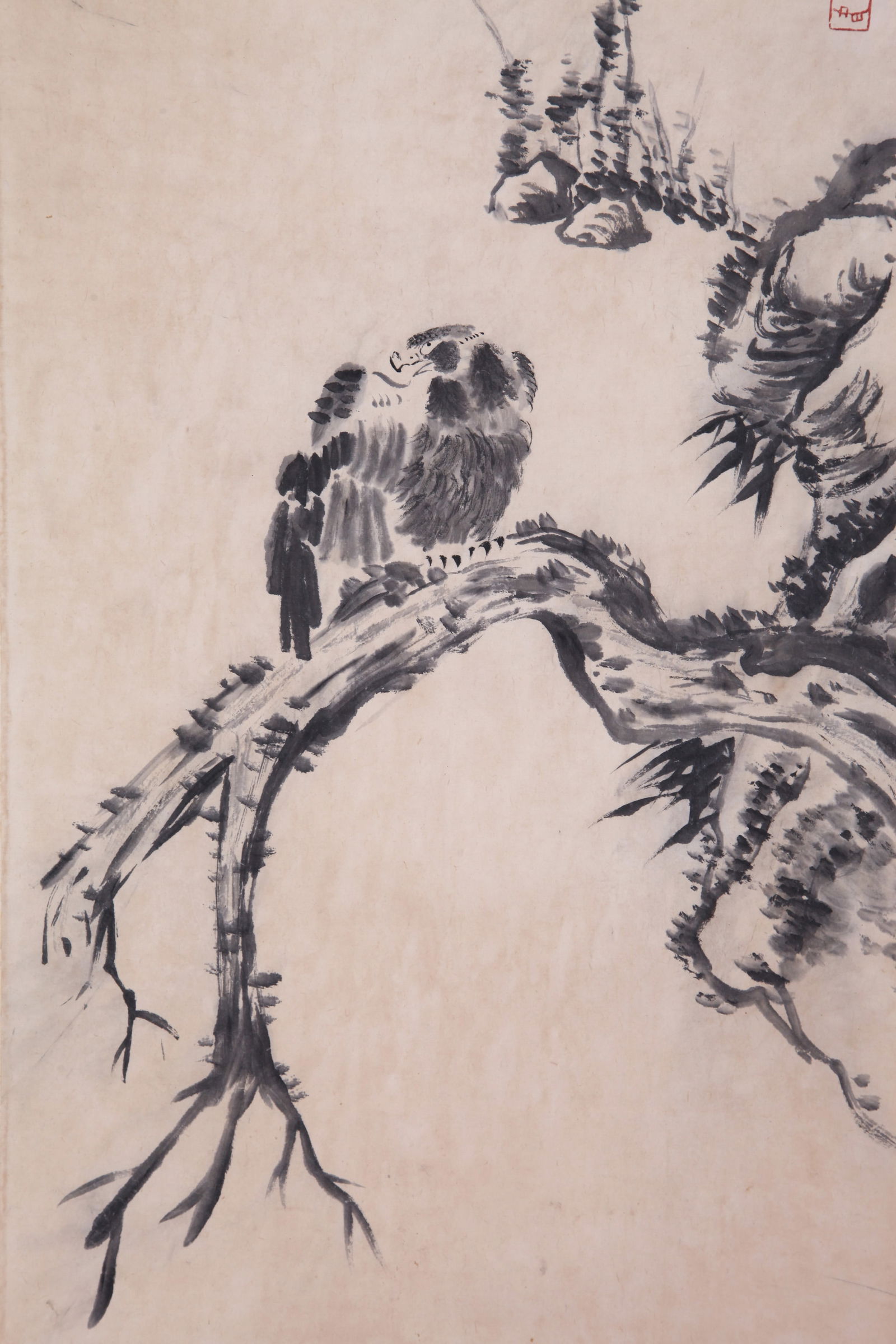 BADA SHANREN, ATTRIBUTED TO, EAGLE, HANGING SCROLL - 4