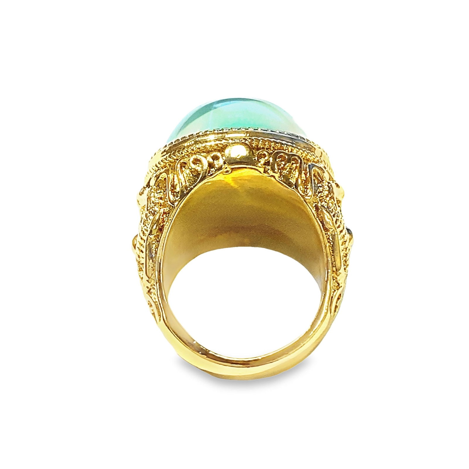 A GEMSTONE RING - 4