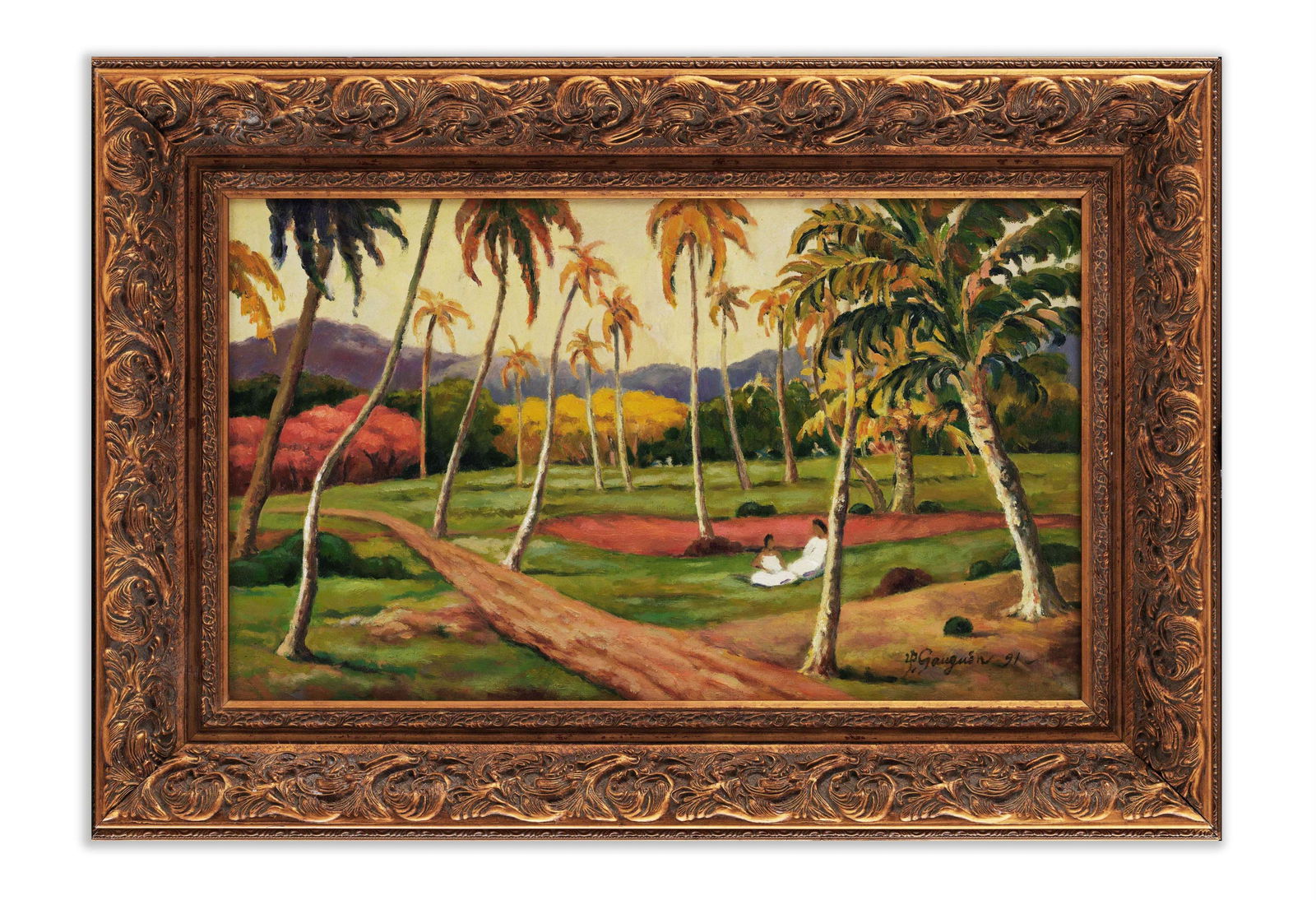 PAUL GAUGUIN (1848-1903), ATTRIBUTED TO, OIL ON CANVAS (1 of 2)