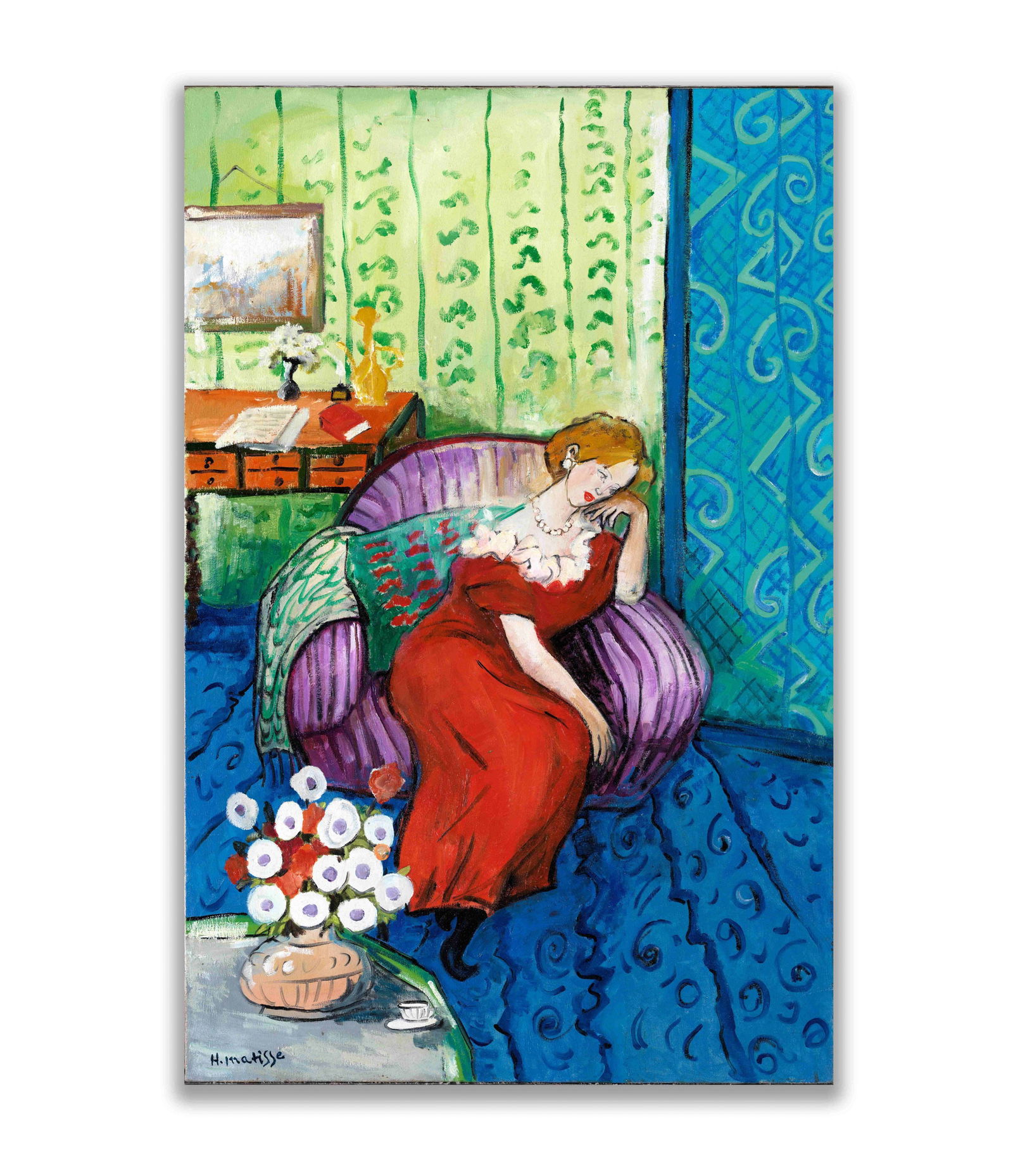 HENRI MATISSE (1869-1954), ATTRIBUTED TO, OIL ON CANVAS (1 of 2)