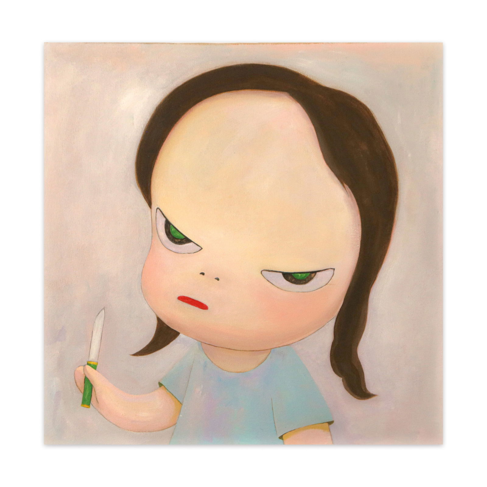 YOSHITOMO NARA (B. 1959), ATTRIBUTED TO, ACRYLIC ON CANVAS (1 of 2)