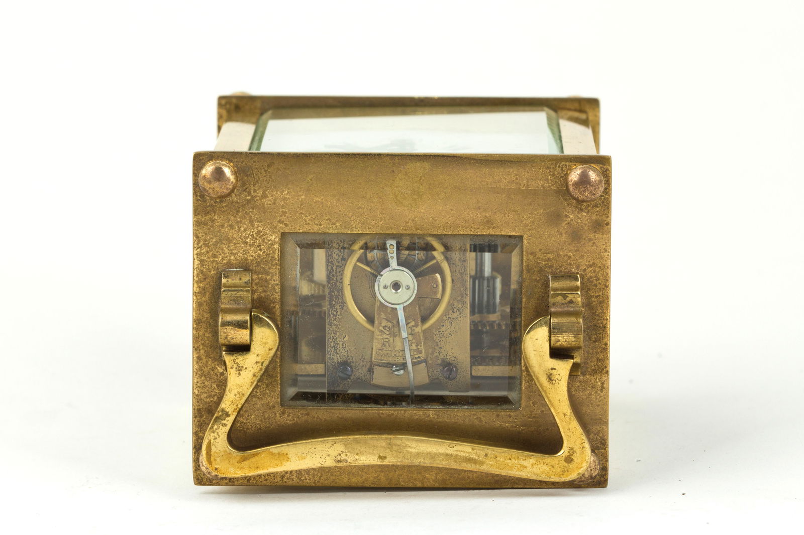 RECTANGULAR MECHANICAL ANTIQUE CLOCK - 3
