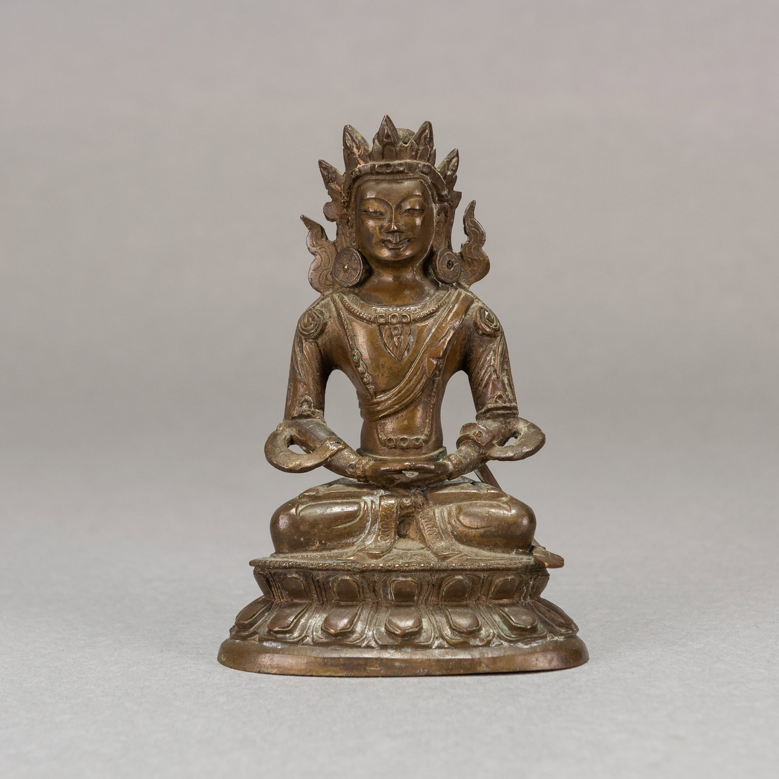 SINO-TIBETAN BRONZE BODHISATTVA, 19TH CENTURY (1 of 6)