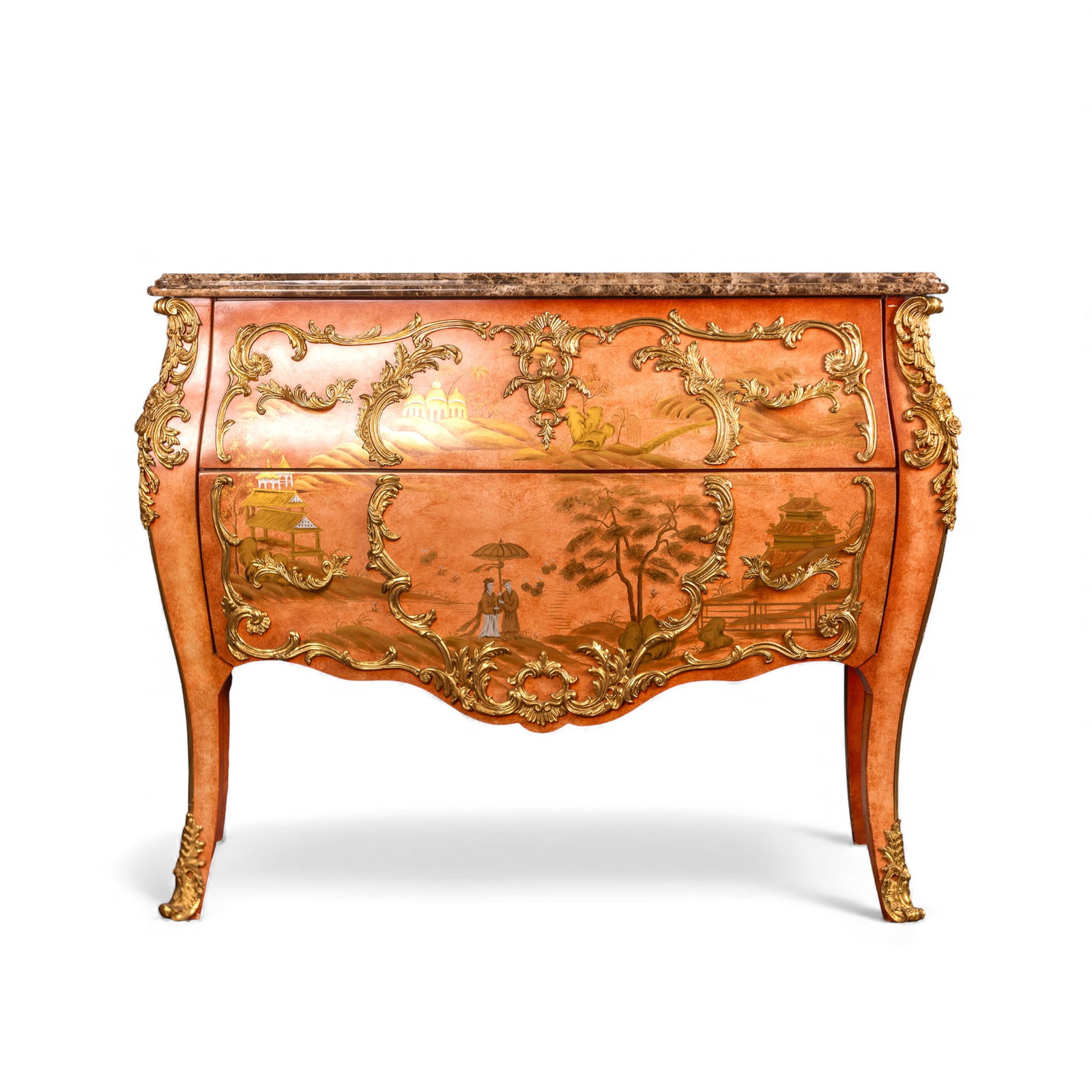 LOUIS XV STYLE JAPONISME DECORATED COMMODE (1 of 13)
