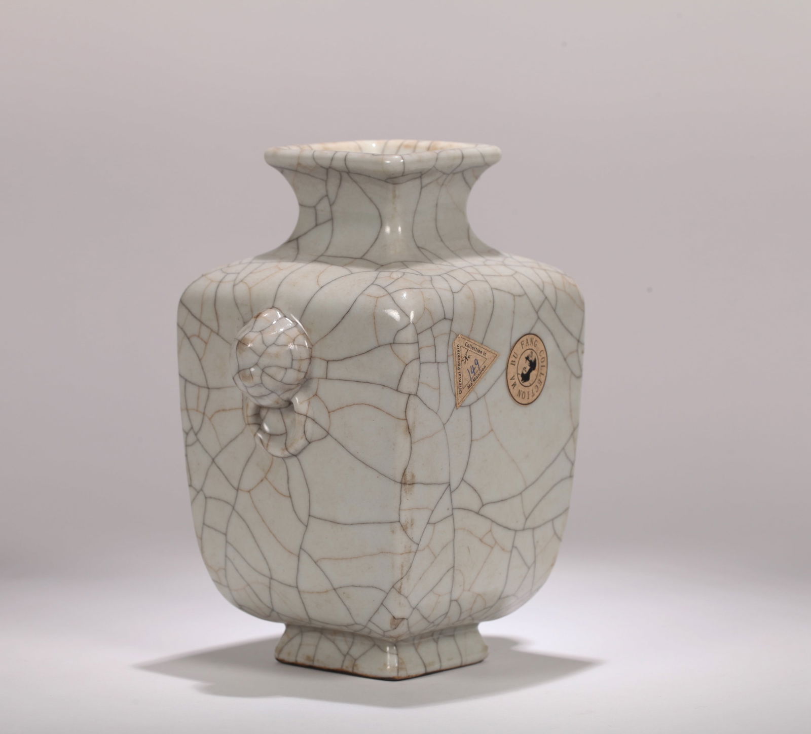 A GE-TYPE SQUARE VASE - 3