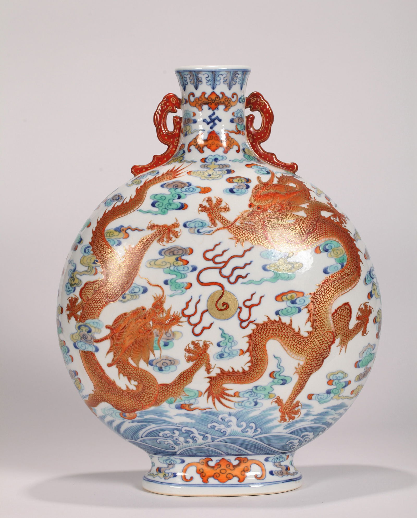 A DOUCAI MOON FLASK - 2