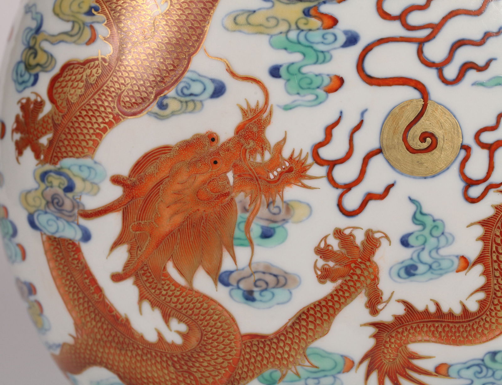 A DOUCAI MOON FLASK - 4